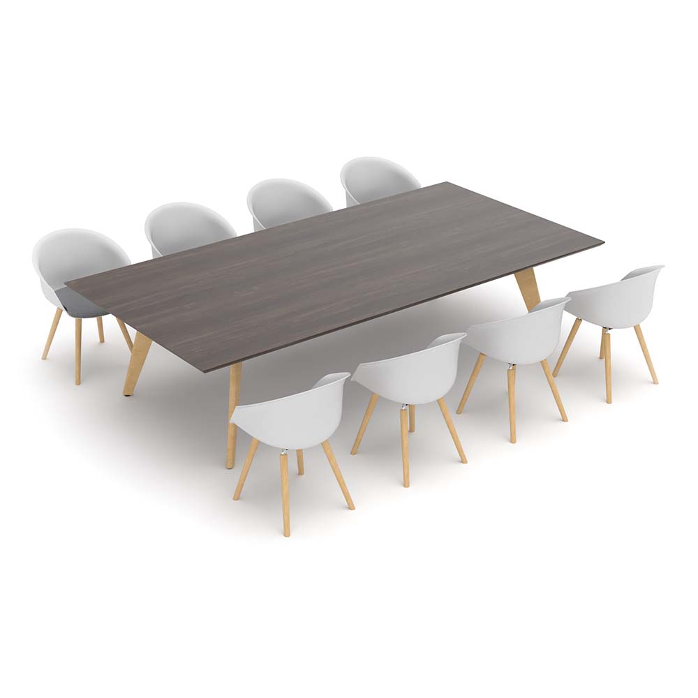 CONNECTION ZONE WOOD LEG TABLE